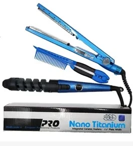 COMBO PLANCHA NANO TITANIUM en oferta